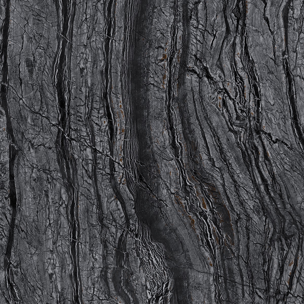 Черно-серый глазурованный керамогранит