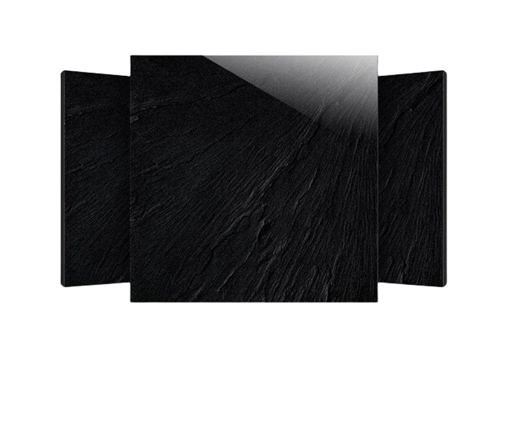 черная текстурированная матовая плитка