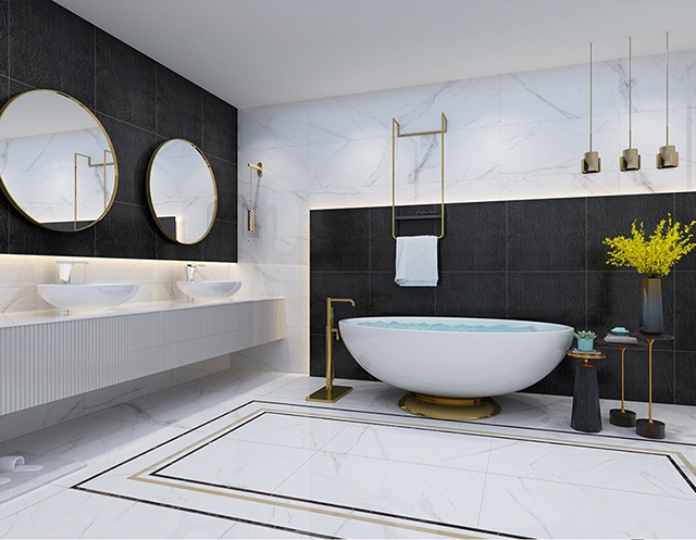 Матовая плитка для ванной комнаты