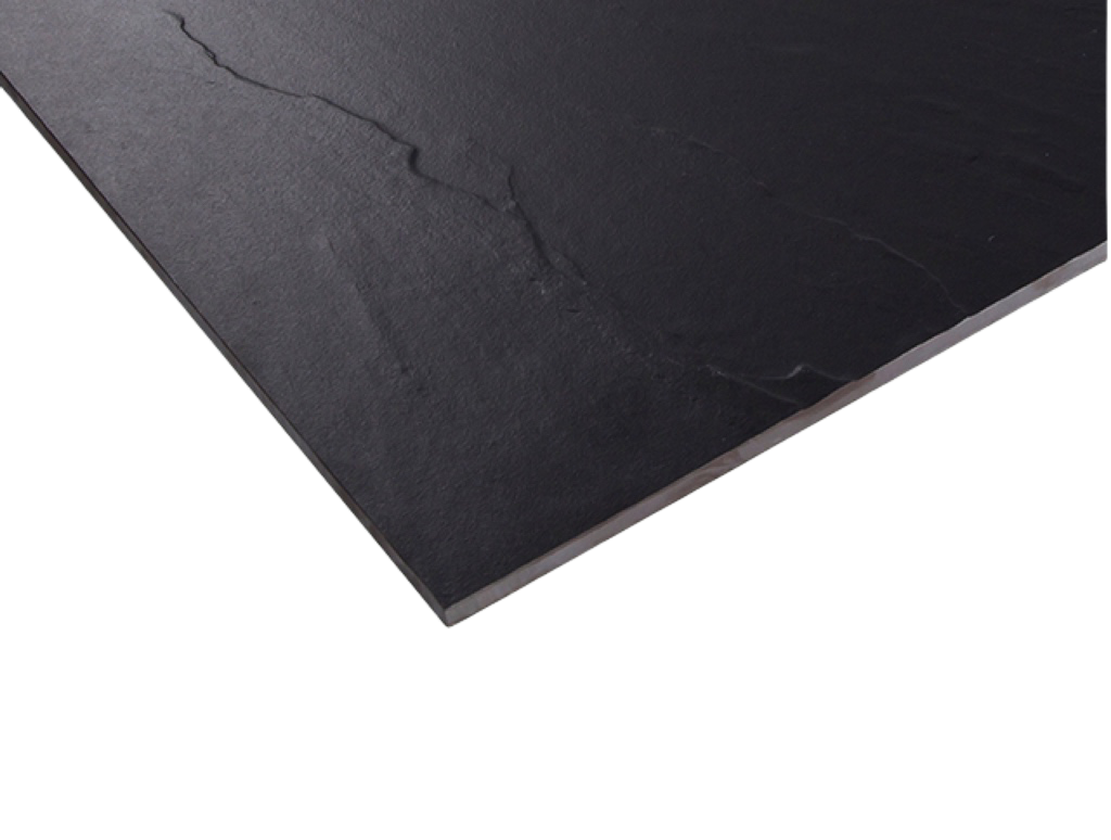 Черная матовая плитка в античном стиле